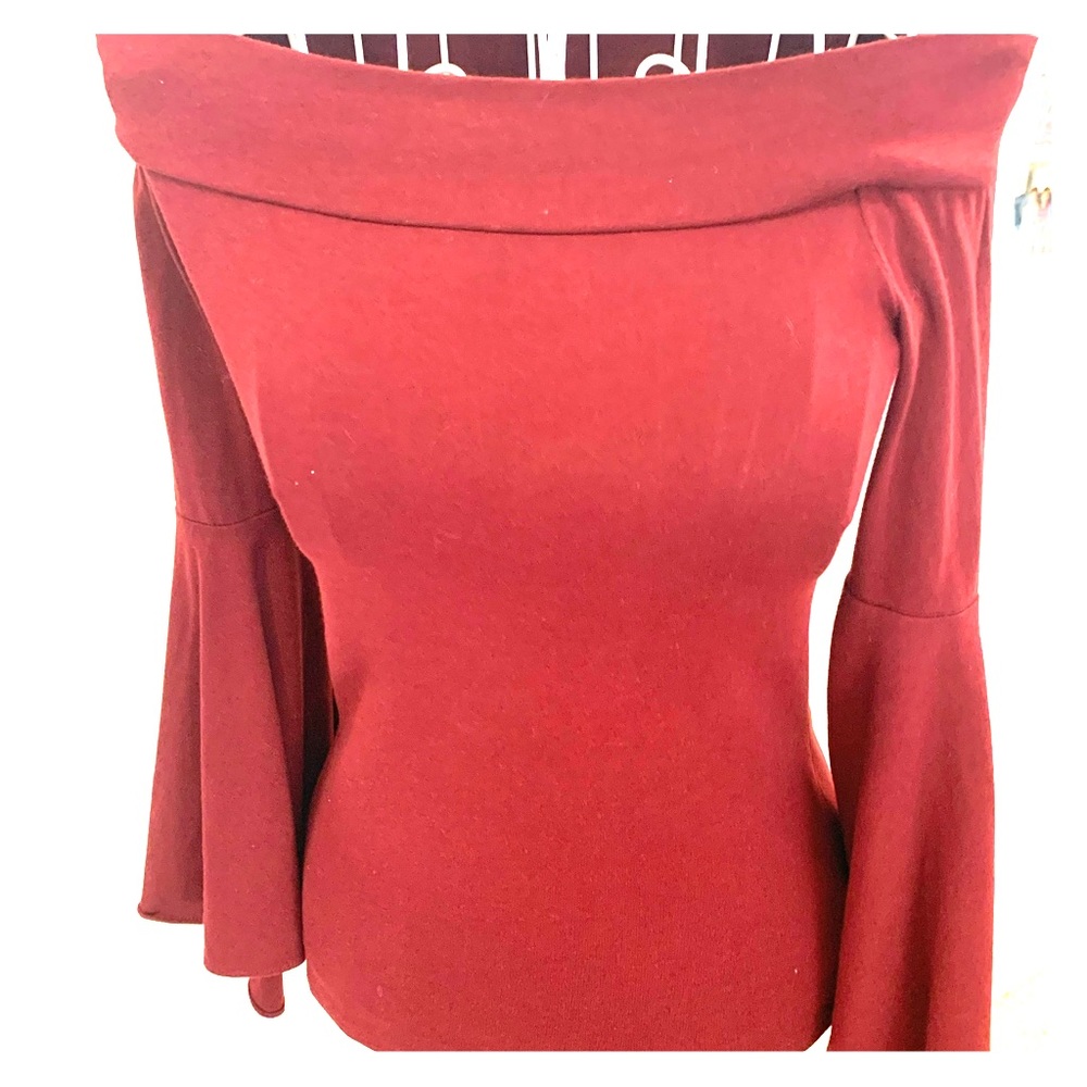 Express off the shoulder shirt